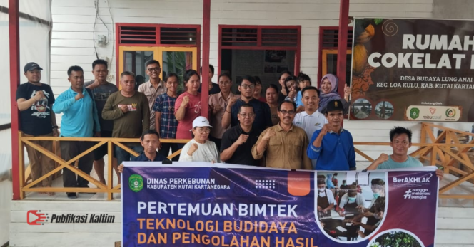 
 Disbun Kukar Gelar Bimtek Kakao di Desa Lung Anai