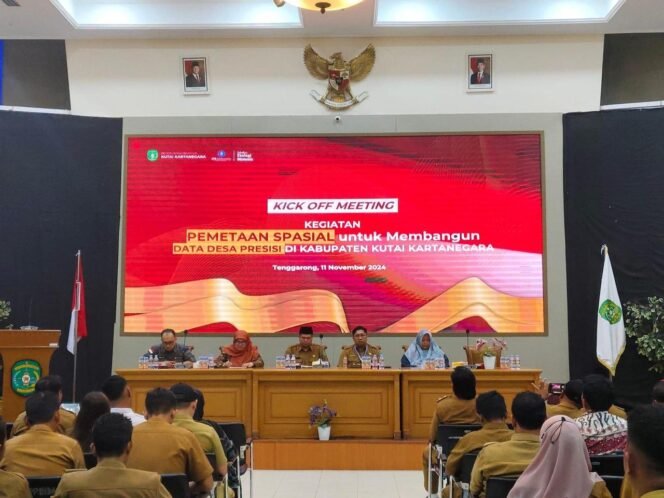 
 DPMD Kukar dan Diskominfo Kukar Laksanakan Kick Off Meeting Pemetaan Spasial