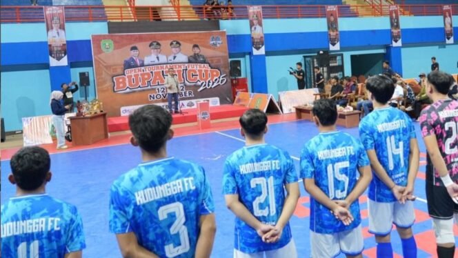 
 Open Tournament Futsal Bupati Cup 2025 Resmi Dibuka